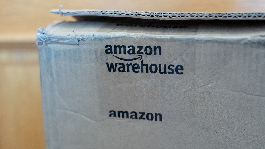 Amazon warehouse tape on box