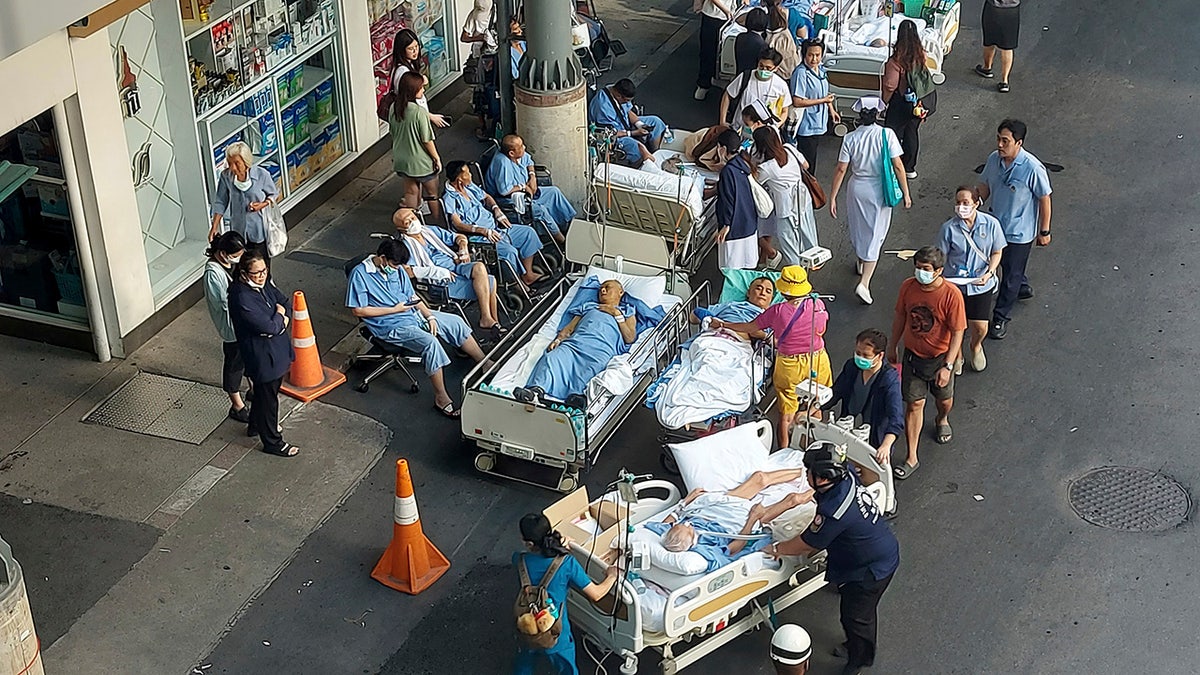 Evacuated hospital in Thailand