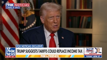Trump says there's a 'real chance' tariffs could replace income tax